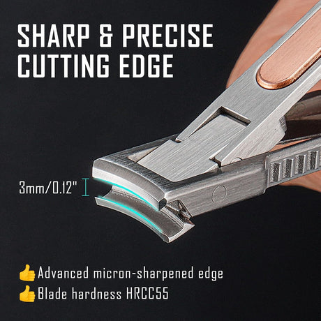 Trim Fingernail Clippers With Keychain