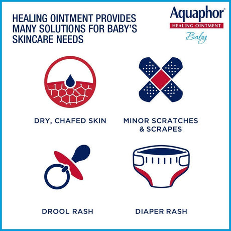 Aquaphor Baby Healing Ointment Advanced Therapy, Unscented, 3 oz