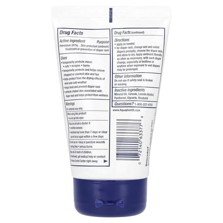 Aquaphor Baby Healing Ointment Advanced Therapy, Unscented, 3 oz