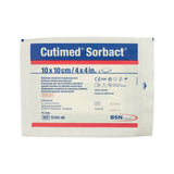 Cutimed Sorbact Antimicrobial Mesh Dressing, 4 x 4", Green, Hydropolymer / Mesh, Sterile - 7216210-Single - LL Medico