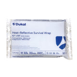 Dukal Survival Wrap, Emergency Blanket, 52 x 84", Silver, Mylar - 721-Single - LL Medico