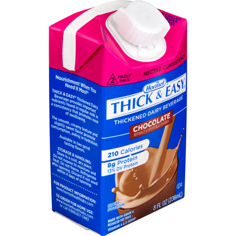 Thick-It Thick & Easy Thickened Dairy Beverage, Chocolate, Nectar Consistency, 8 oz