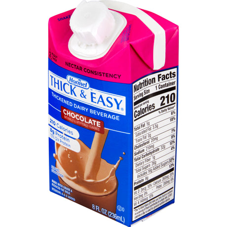 Thick-It Thick & Easy Thickened Dairy Beverage, Chocolate, Nectar Consistency, 8 oz