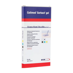 Cutimed Sorbact Hydrogel Wound Dressing, Sheet, 3 x 6", Clear, Gel, Sterile - 7261113-Single - LL Medico