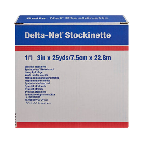Delta-Net Tubular Stockinette, Black, Synthetic, Non-Sterile, 25 Yard - LL Medico