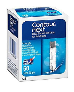 Ascensia Contour Next Blood Glucose Test Strips, 50 Count