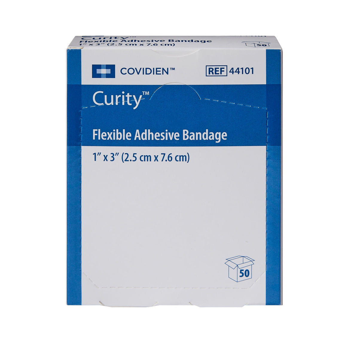 Curity Fabric Bandage, Tan, Sterile, 1 x 3 Inch