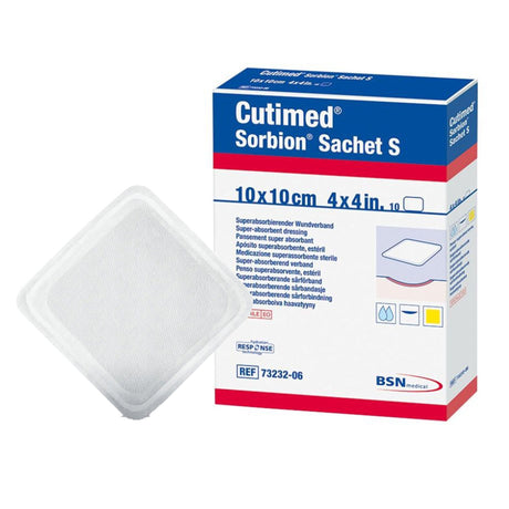 BSN Medical Cutimed Sorbion Sachet S Gelling Fiber Wound Dressing, 4 x 4 Inch
