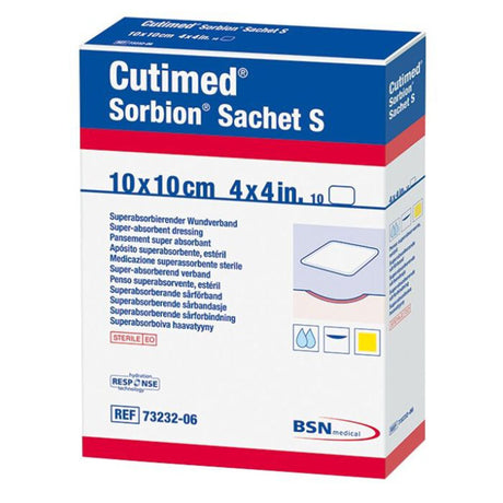 BSN Medical Cutimed Sorbion Sachet S Gelling Fiber Wound Dressing, 4 x 4 Inch