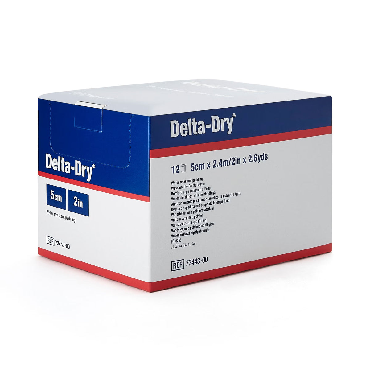 Delta-Dry Cast Padding, Undercast Water Resistant, White, Synthetic, Nonsterile - LL Medico
