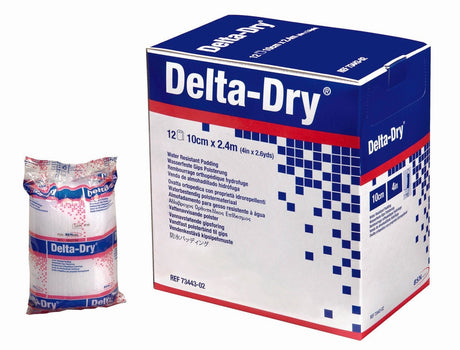 Delta-Dry Cast Padding, Undercast Water Resistant, White, Synthetic, Nonsterile - LL Medico