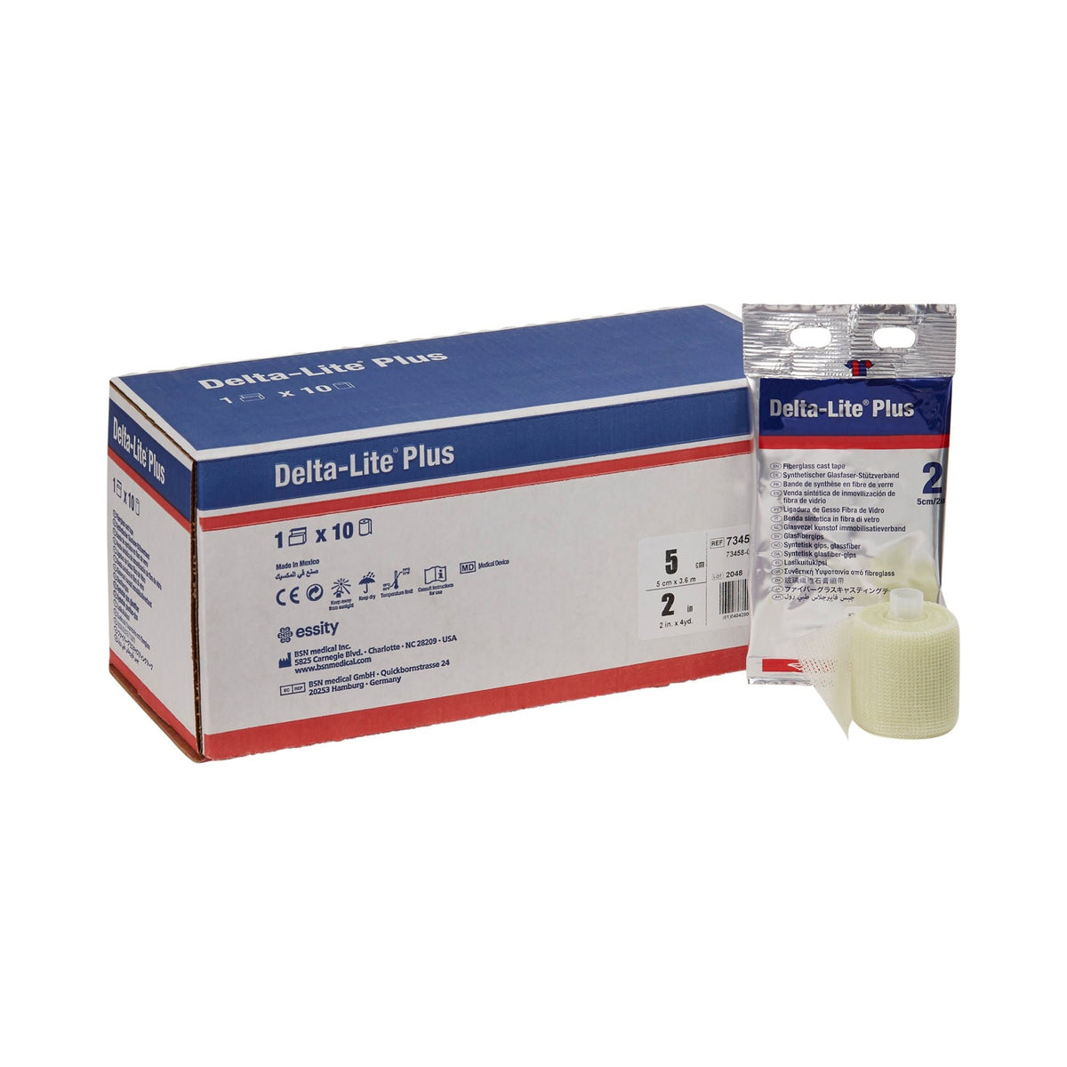 Delta-Lite Plus Cast Tape, White, Fiberglass / Resin, 12' - LL Medico