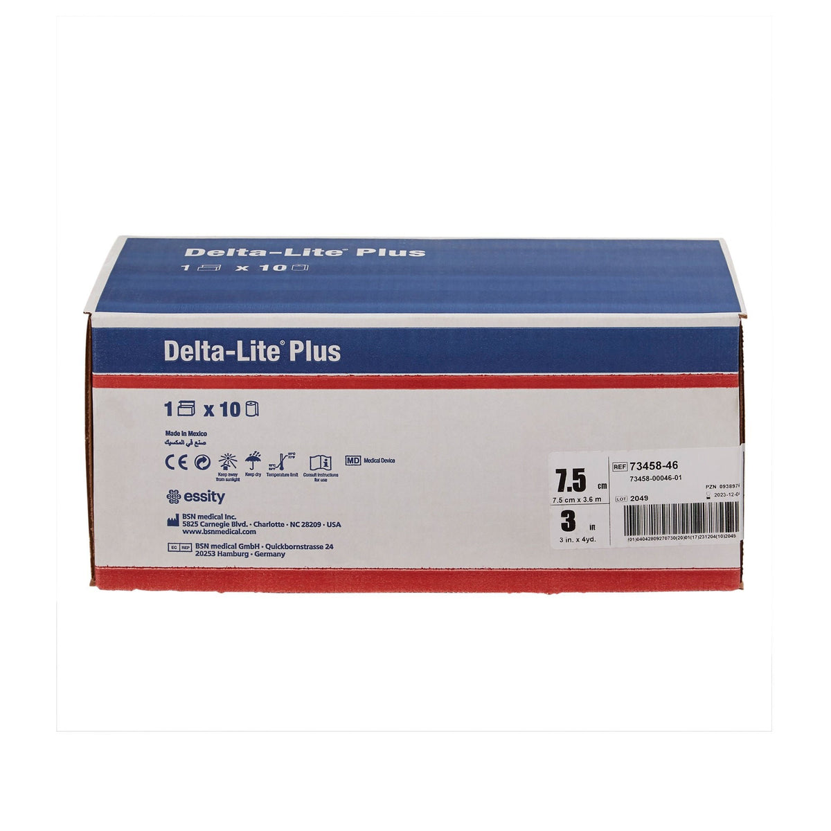 Delta-Lite Plus Cast Tape, Black, Fiberglass Resin - LL Medico