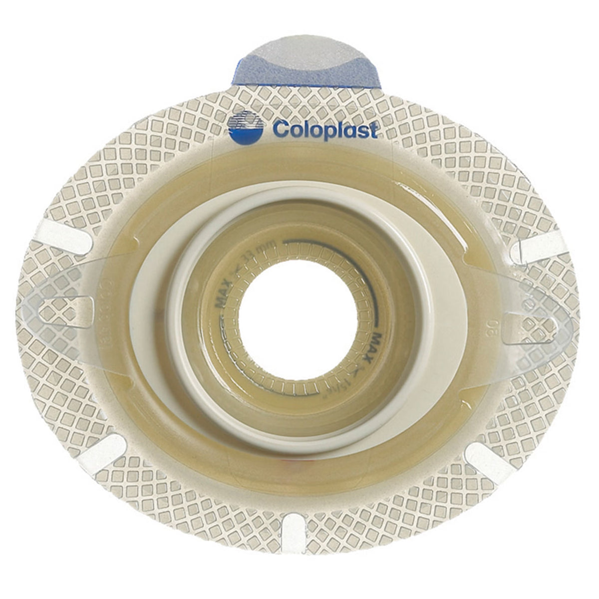 Coloplast SenSura Click Xpro Flat Ostomy Skin Barrier, Pre-Cut 13/16" Opening, 40mm Flange, Green, Box of 5 - 10016 - LL Medico