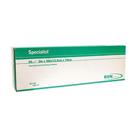 Specialist Plaster Splint, Extra Fast Set, Plaster of Paris, White, 5 x 30" - 7392-Single - LL Medico