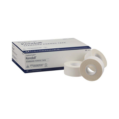 Kendall Standard Porous Cloth Medical Tape, White, Non-Sterile, 1" x 10 Yard - 2531C - LL Medico