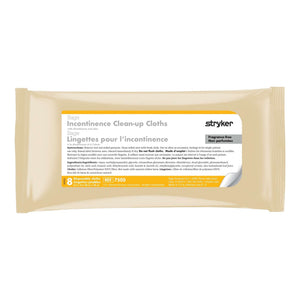 Sage Products Sage Incontinence Clean-Up Cloths with Dimethicone and Aloe, Fragrance-Free, 8" x 8", Case of 30 - 7505 - LL Medico