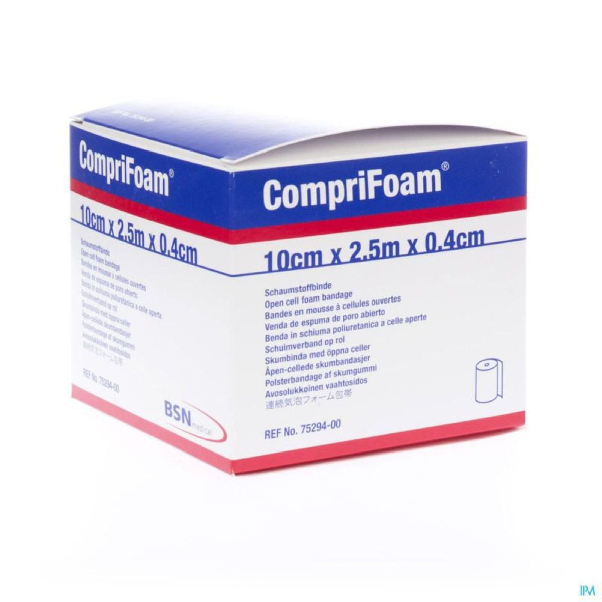Comprifoam Foam Padding Bandage, For Compression Bandages, 4" x 3 yd - 7529400-Single - LL Medico