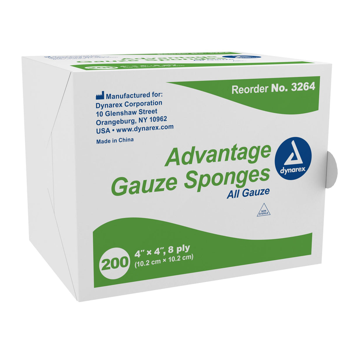 dynarex Gauze Sponge, 4 x 4 Inch, 8-Ply