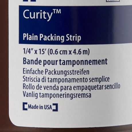 Cardinal Health Curity Nonimpregnated Wound Packing Strip, ¼ Inch x 5 Yard