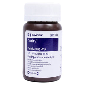 Cardinal Health Curity Nonimpregnated Wound Packing Strip, 0.5 Inch x 5 Yard