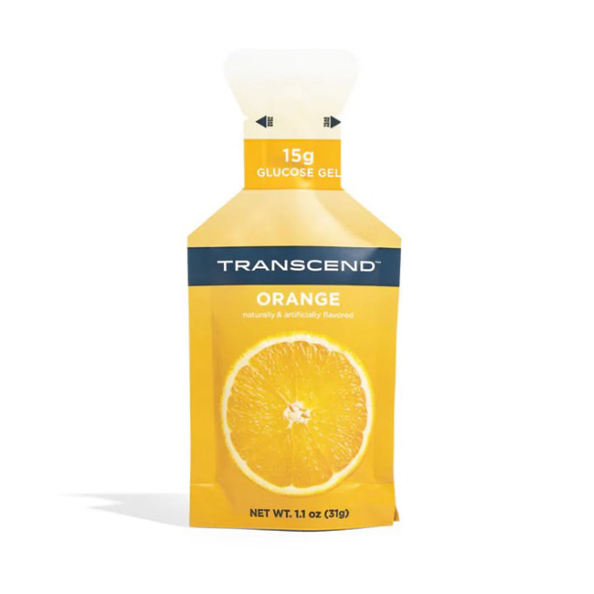 Transcend Glucose Gel, 15 Gram, Orange Flavor - 7637 - LL Medico