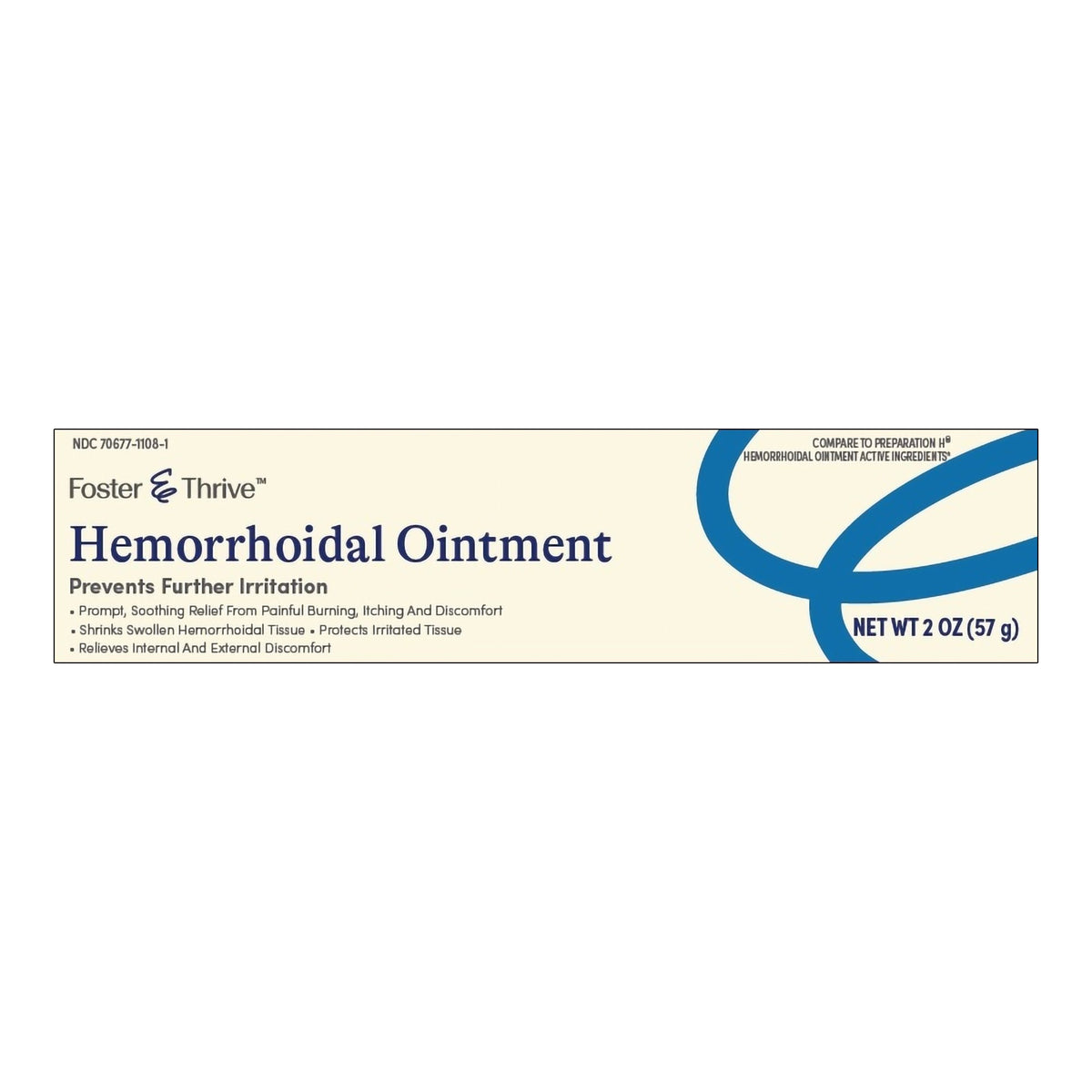 Foster & Thrive Hemorrhoidal Ointment, 2 oz