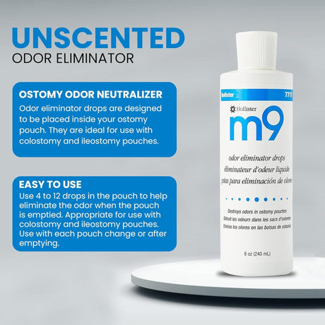 Hollister M9 Unscented Odor Eliminator Drops, 8 oz