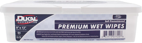 Dukal Premium Wet Wipes, Soft Premoistened, 9" x 13"