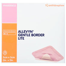 Smith & Nephew Allevyn Gentle Border Lite Thin Foam Dressing, Square Sterile — 2" x 2"