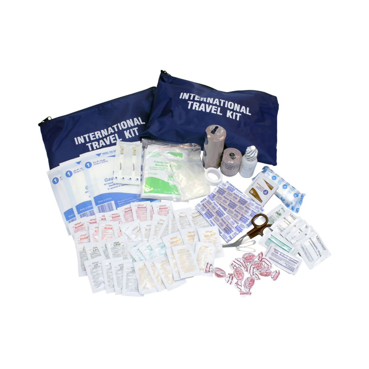 Medique International Travel First Aid Kit, Poly Bag, 6" x 9" - 77501-Single - LL Medico