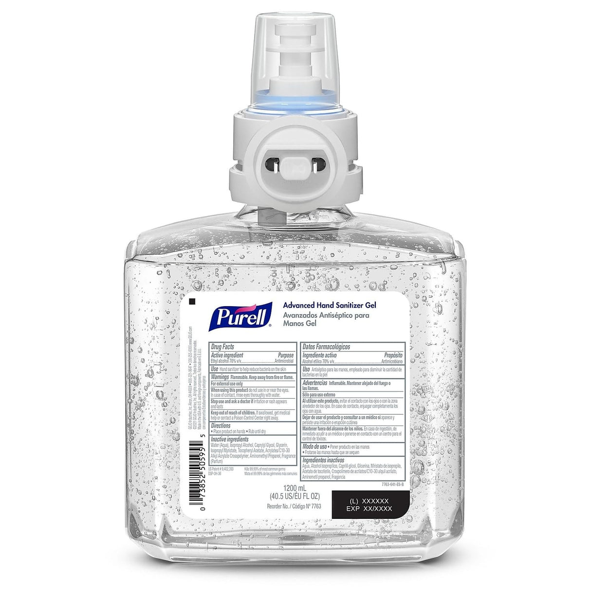Purell Healthcare Advanced Hand Sanitizer Gel Refill for ES8 Dispenser, 1200 mL