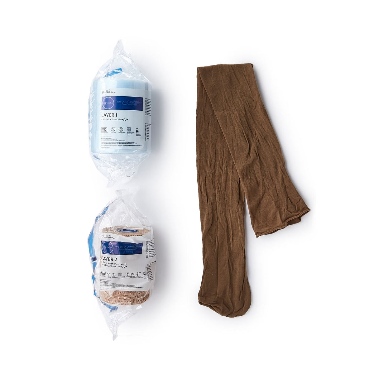 CoFlex TLC, Two-Layer Compression Bandage System, Self-Adherent, Tan, Nonsterile, 30 to 40 mmHg - 7800TLC-TN-Single - LL Medico