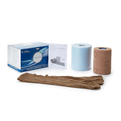 CoFlex TLC, Two-Layer Compression Bandage System, Self-Adherent, Tan, Nonsterile, 30 to 40 mmHg - 7800TLC-TN-Single - LL Medico