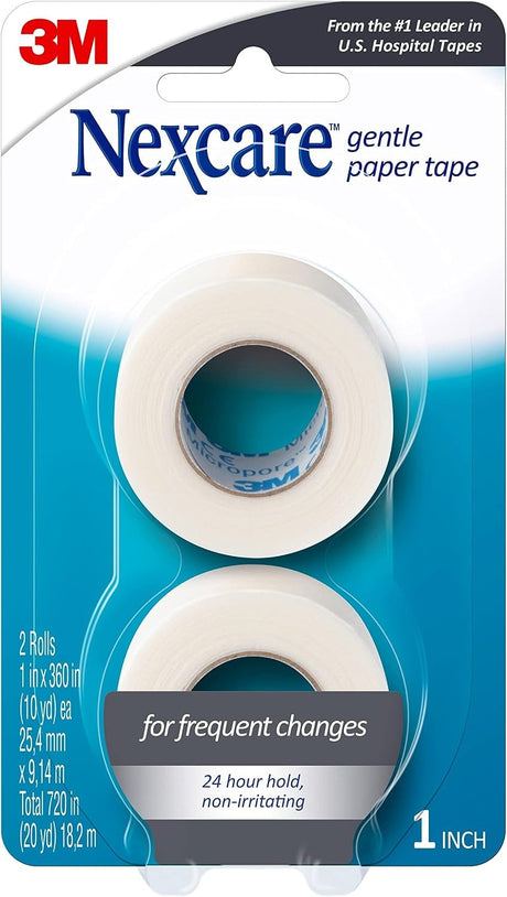 3M Nexcare Paper Medical Tape, 1 Inch x 10 Yard, White