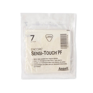 Ansell Encore Sensi-Touch PF Sterile Latex Surgical Gloves, Size 7, 50 Pairs