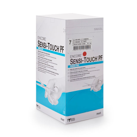 Ansell Encore Sensi-Touch PF Sterile Latex Surgical Gloves, Size 7, 50 Pairs