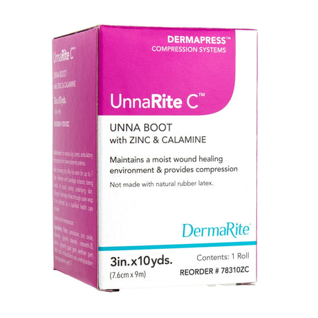UnnaRite C Unna Boot with Calamine and Zinc Oxide, 3 Inch x 10 Yard