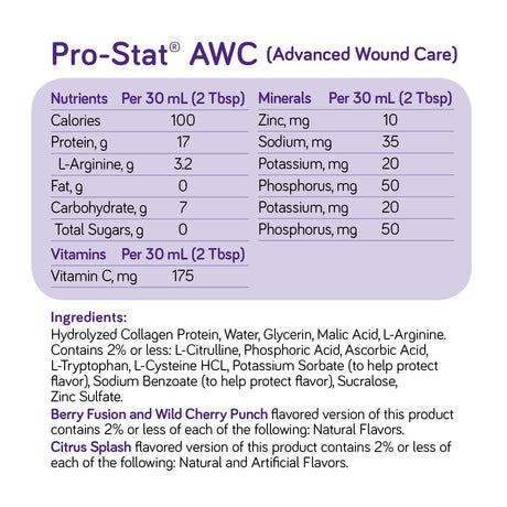 Pro-Stat Advanced Wound Care Liquid Protein Supplement, Wild Cherry Punch, 30 oz