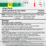 Health Star Chlorpheniramine Maleate Allergy Relief, 4 mg, Tablet - 784-10-GCP - LL Medico