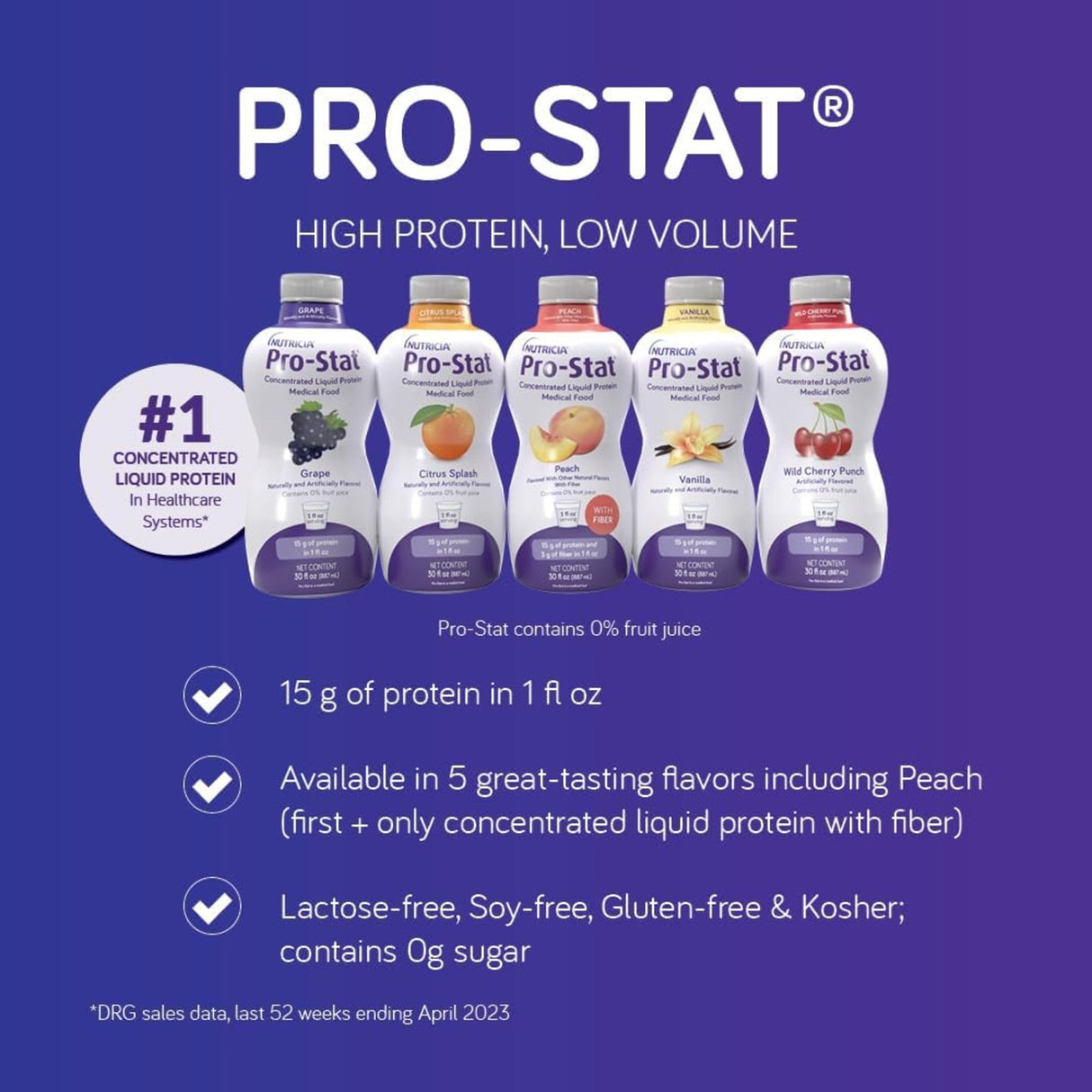 Pro-Stat Concentrated Liquid Protein Medical Food, Vanilla, 1 oz