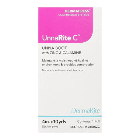UnnaRite C Unna Boot with Calamine and Zinc Oxide, 4 Inch x 10 Yard
