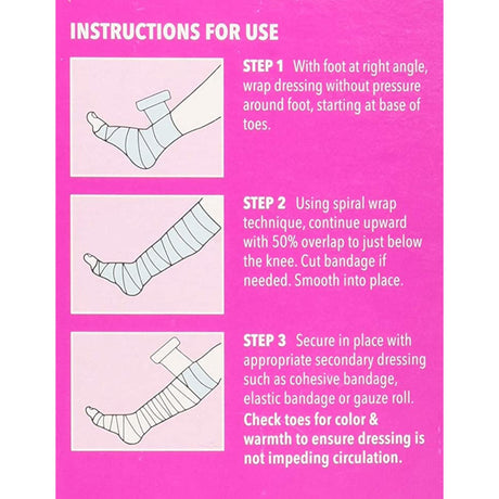 UnnaRite C Unna Boot with Calamine and Zinc Oxide, 4 Inch x 10 Yard