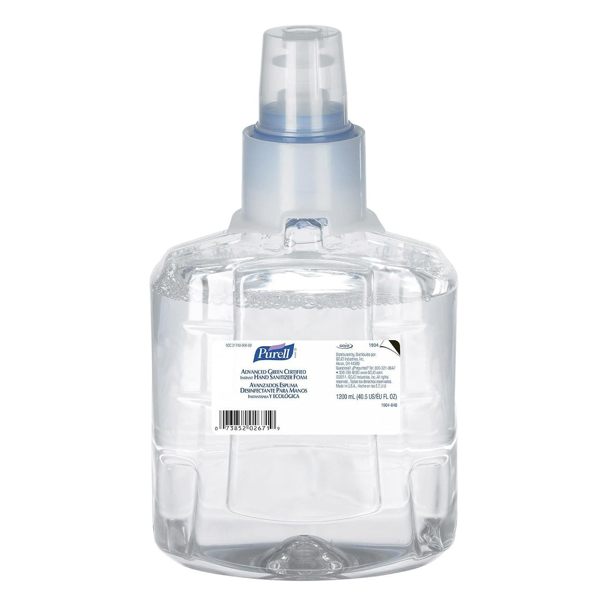 Purell Advanced Green Certified Hand Sanitizer Foaming Gel, 1200 mL Dispenser Refill Bottle