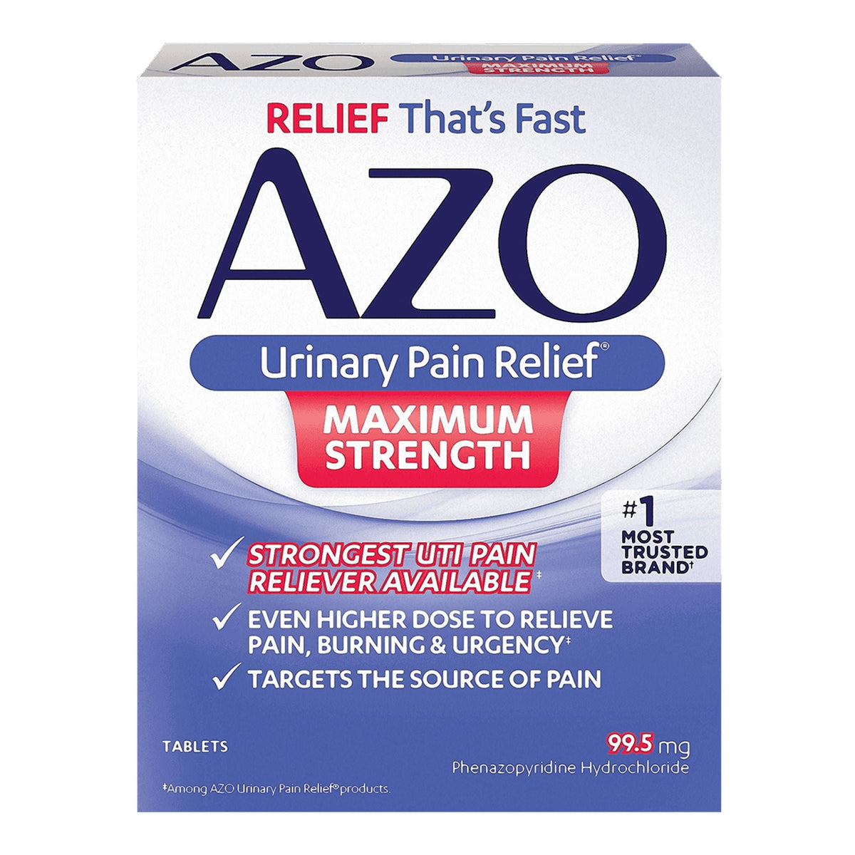 AZO Urinary Pain Relief Maximum Strength Tablets, 99.5 mg - 78765112253 - LL Medico