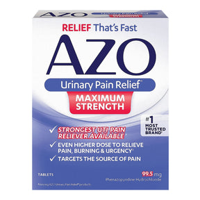 AZO Urinary Pain Relief Maximum Strength Tablets, 99.5 mg - 78765112253 - LL Medico