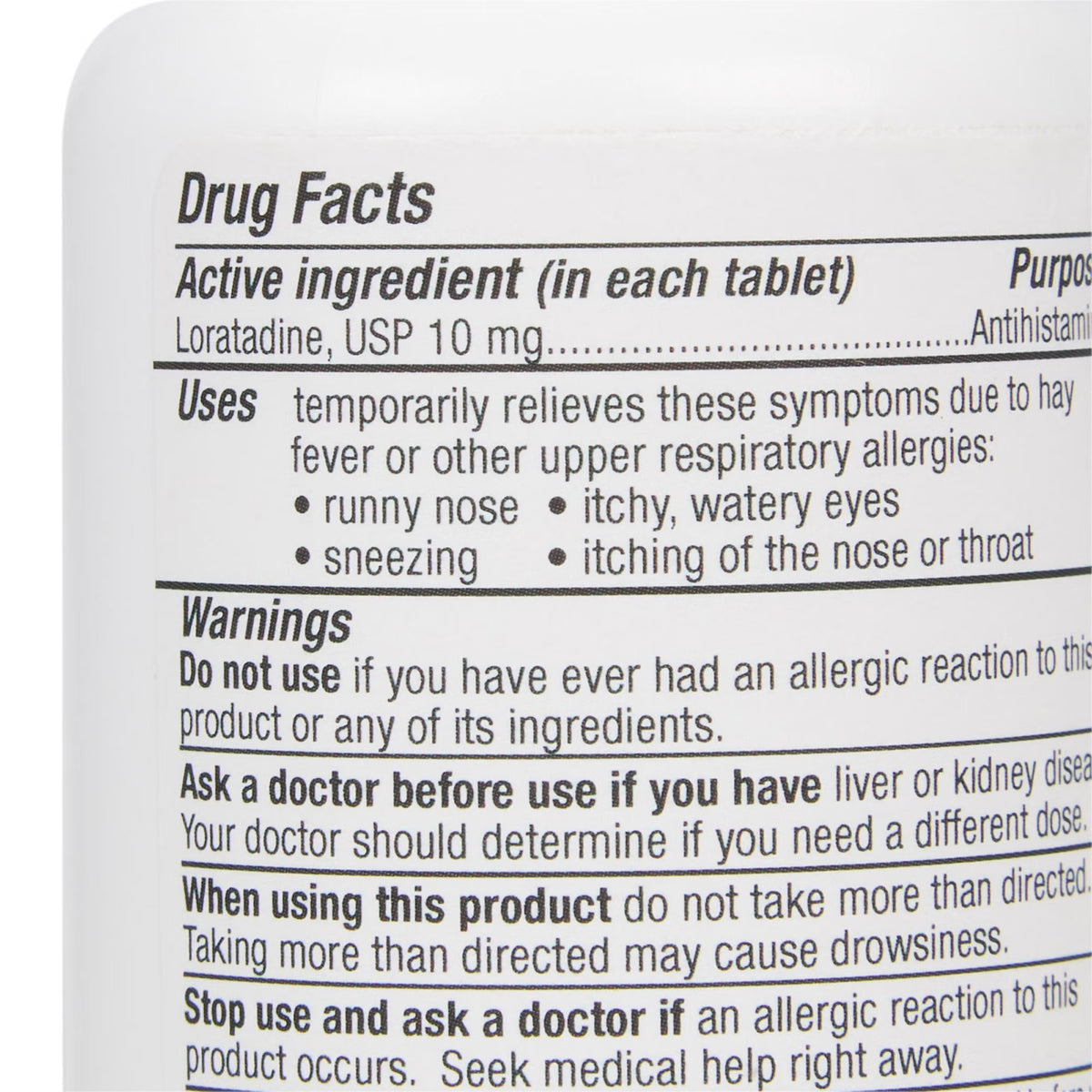 Geri-Care Loratadine Allergy Relief, 10 mg, Non-Drowsy, Tablet - 788-09-GCP - LL Medico