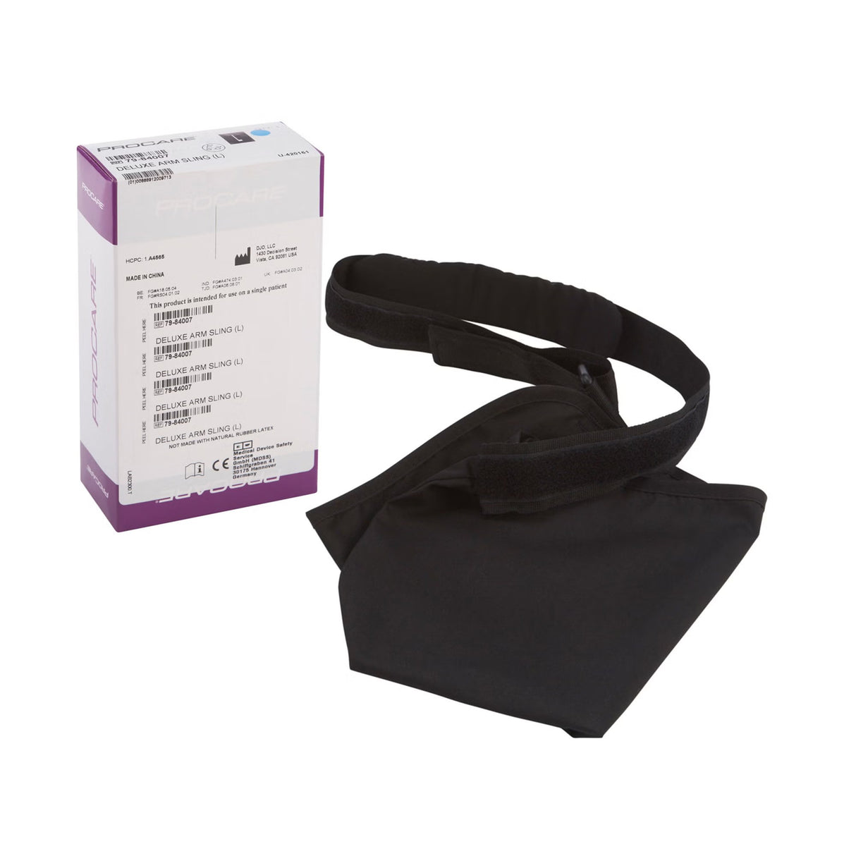DJO ProCare Deluxe Arm Sling, Contact Closure, Blue