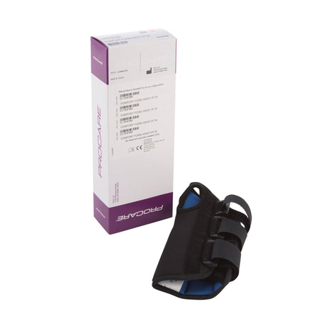 DJO ProCare ComfortForm Wrist Brace with Palmar Stay, Aluminum/Foam/Lycra, Black