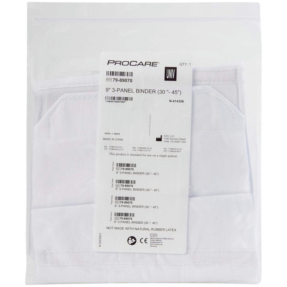 DJO ProCare 3-Panel Abdominal Binder